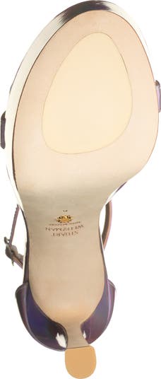 Blossmz Ankle Strap Satin Sandal