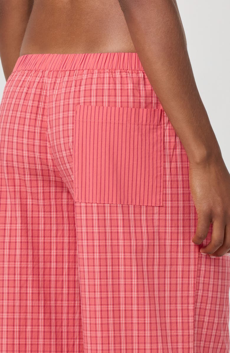 Florence by Mills Micro Plaid Wide Leg Pants, Alternate, color, Nasturium Plaid