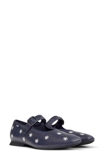 Camper Casi Myra Mary Jane Flat In Dark Blue