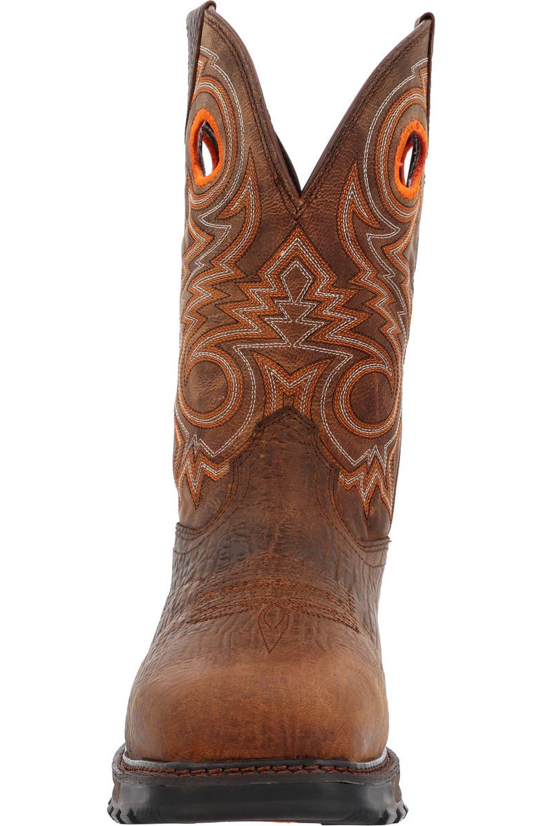 DURANGO Composite Toe Western Work Boot, Alternate, color, Bay Brown And Steel Cut Oat
