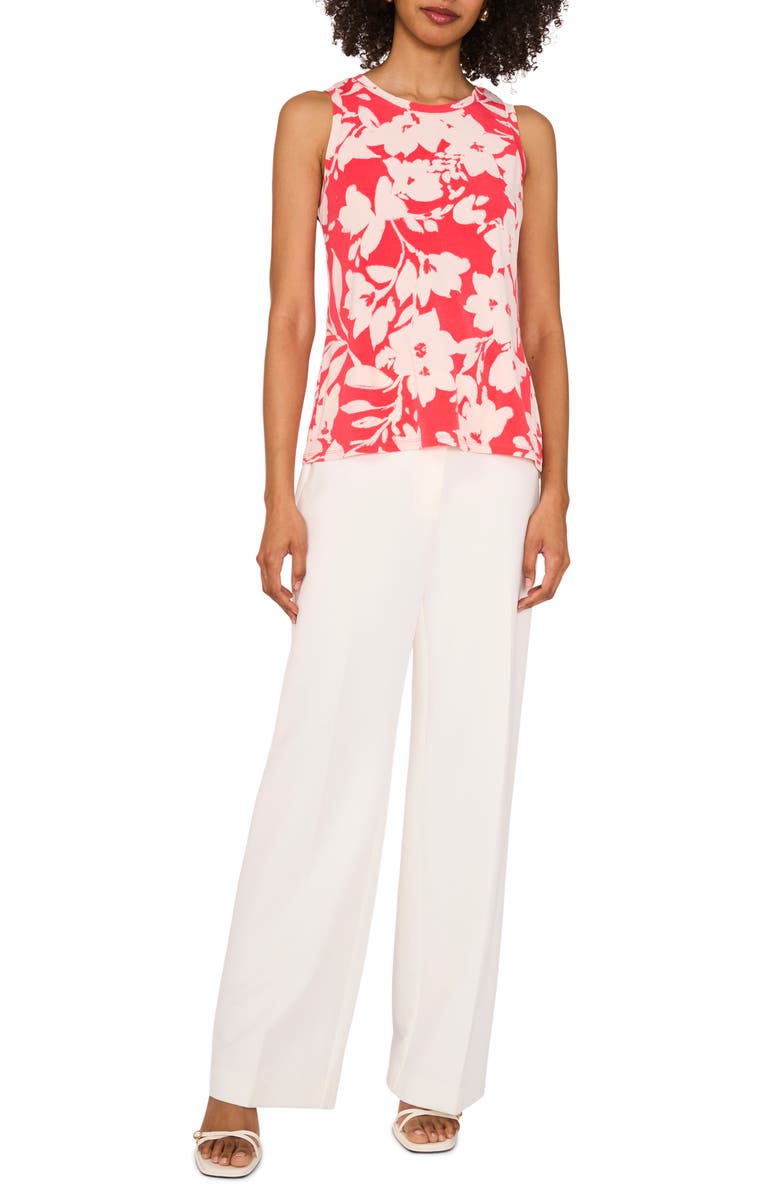 Vince Camuto Floral Keyhole Tank, Alternate, color, 