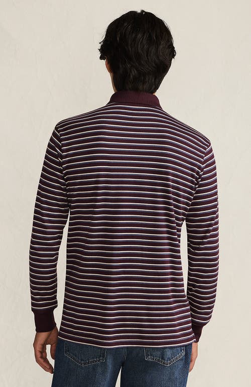 Lands' End Long Sleeve Cotton Supima Polo Shirt In Animal Print