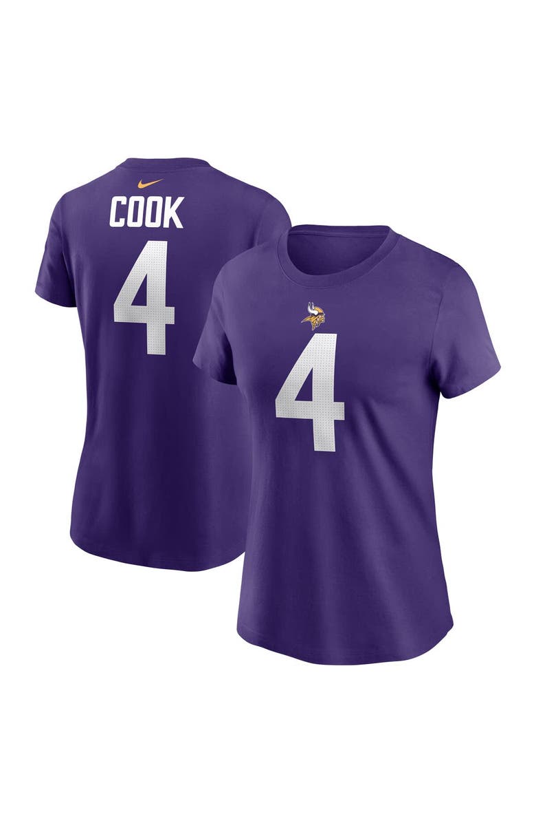 Nike Women's  Nike Dalvin Cook Purple Minnesota Vikings Name & Number T-Shirt, Main, color, 