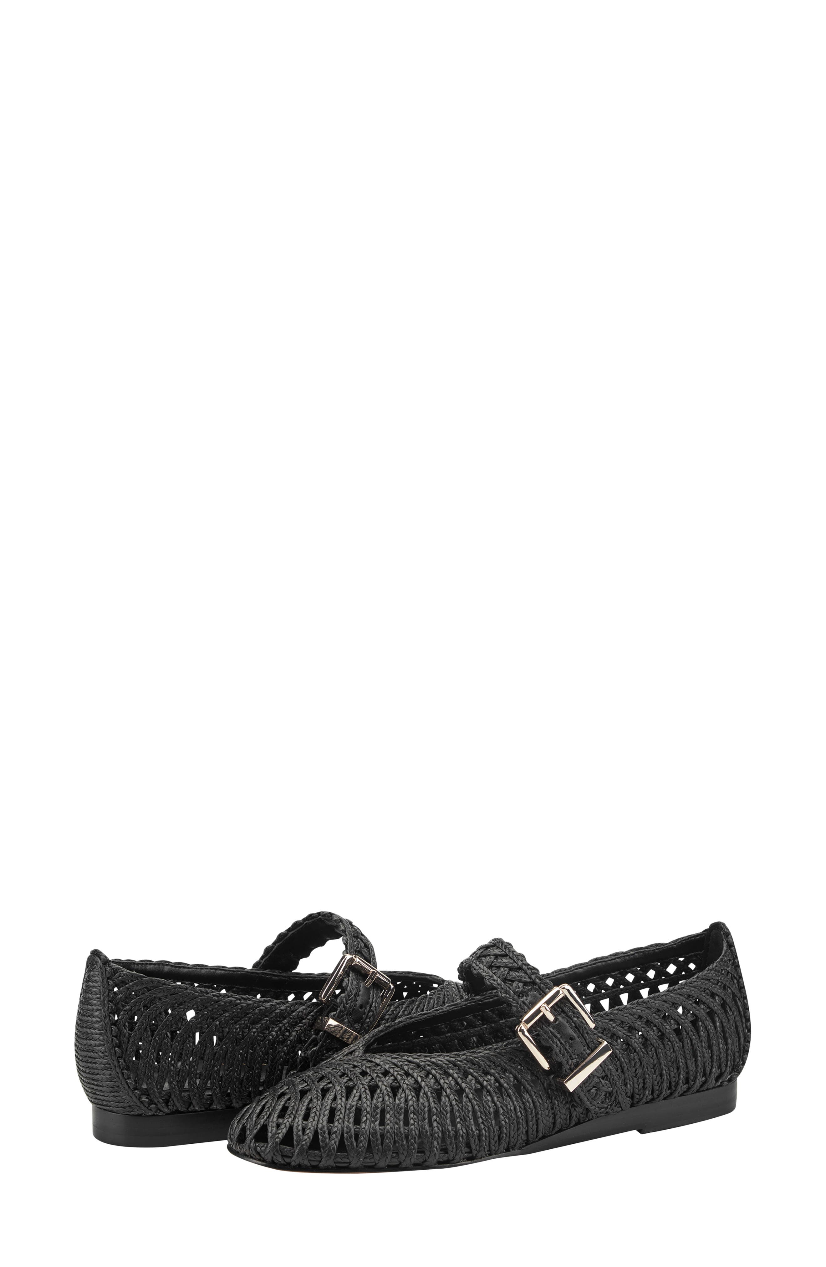 Marc Fisher LTD Emillia Mary Jane Flat, Alternate, color, Black