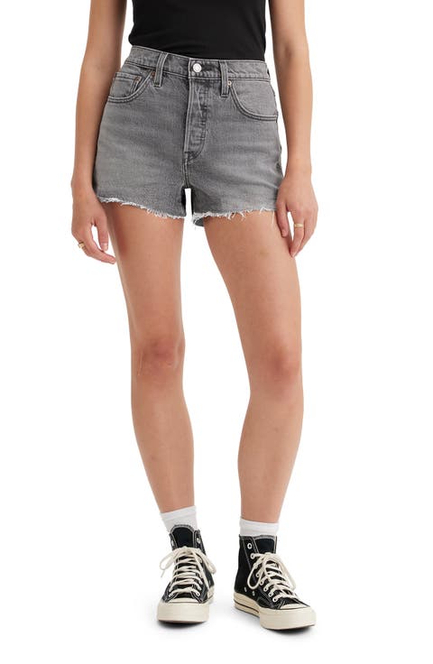 501® Original High Waist Cutoff Denim Shorts (Hit The Road BB Short)