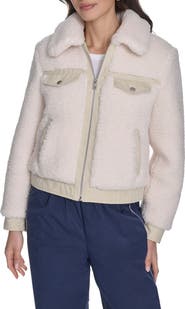 Levi's Fleece & Denim Bomber Jacket