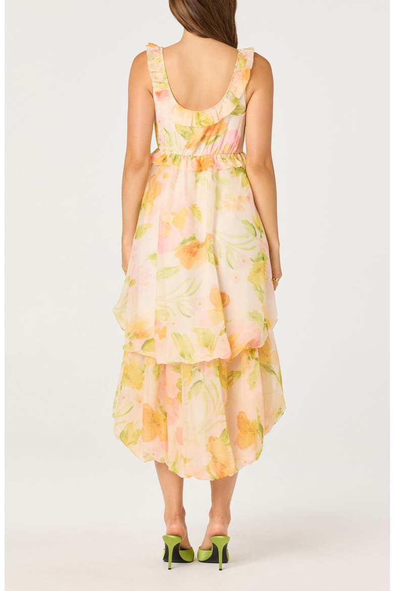 Serenidy Floral High-Low Dress, Alternate, color, BLUSH MULTI FLORAL