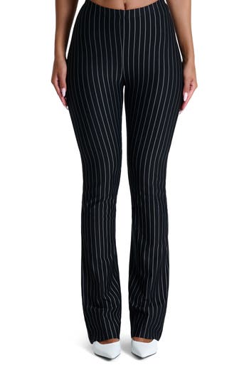 Naked Wardrobe High Waist Bootcut Pants In Black