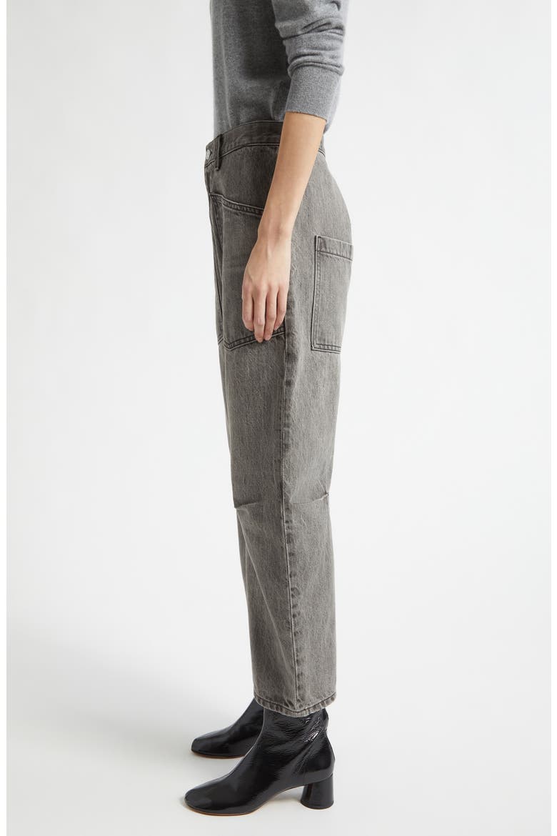 Shon Barrel Leg Jeans, Alternate, color, ASH GREY WASH
