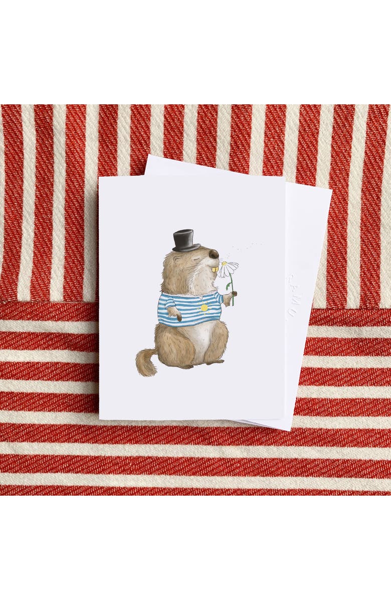 Ramus & Co Everyday Greeting Card Pack (3ct) "Groundhog Sunshine", Alternate, color, Multi-Pack