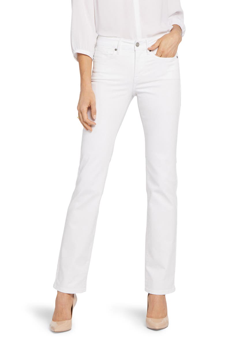 Marilyn Straight Leg Jeans, Main, color, OPTIC WHITE