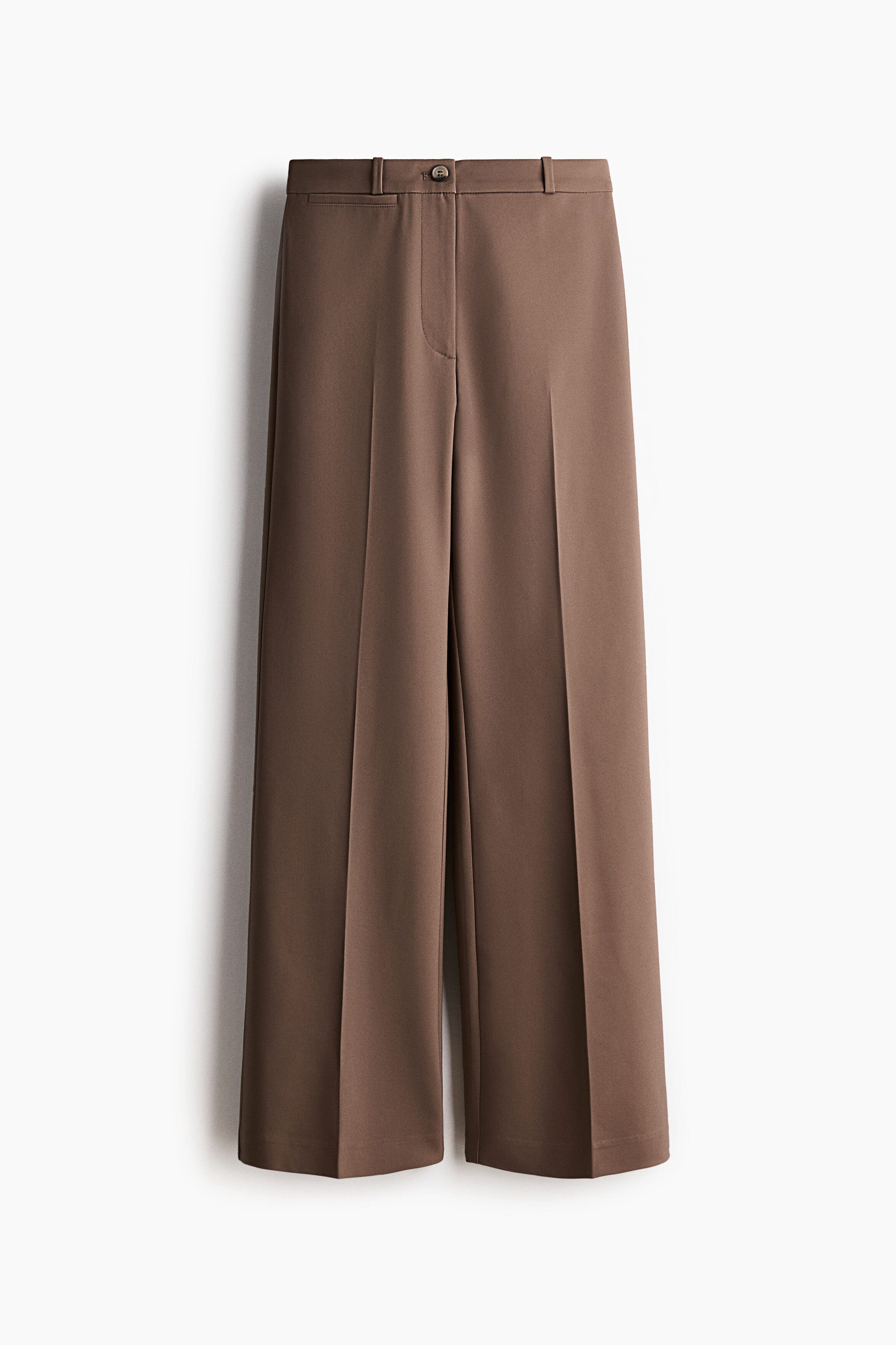 H&m Bootcut Trousers In Brown