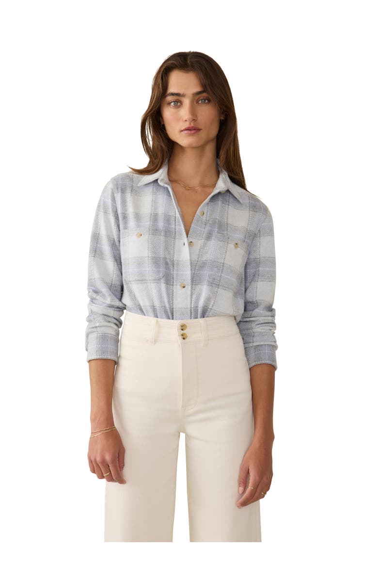 Faherty Legend Plaid Shirt, Main, color, Blue Ravine Plaid