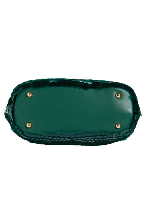 Dolce Vita Dahlia Sequin Shoulder Bag In Green