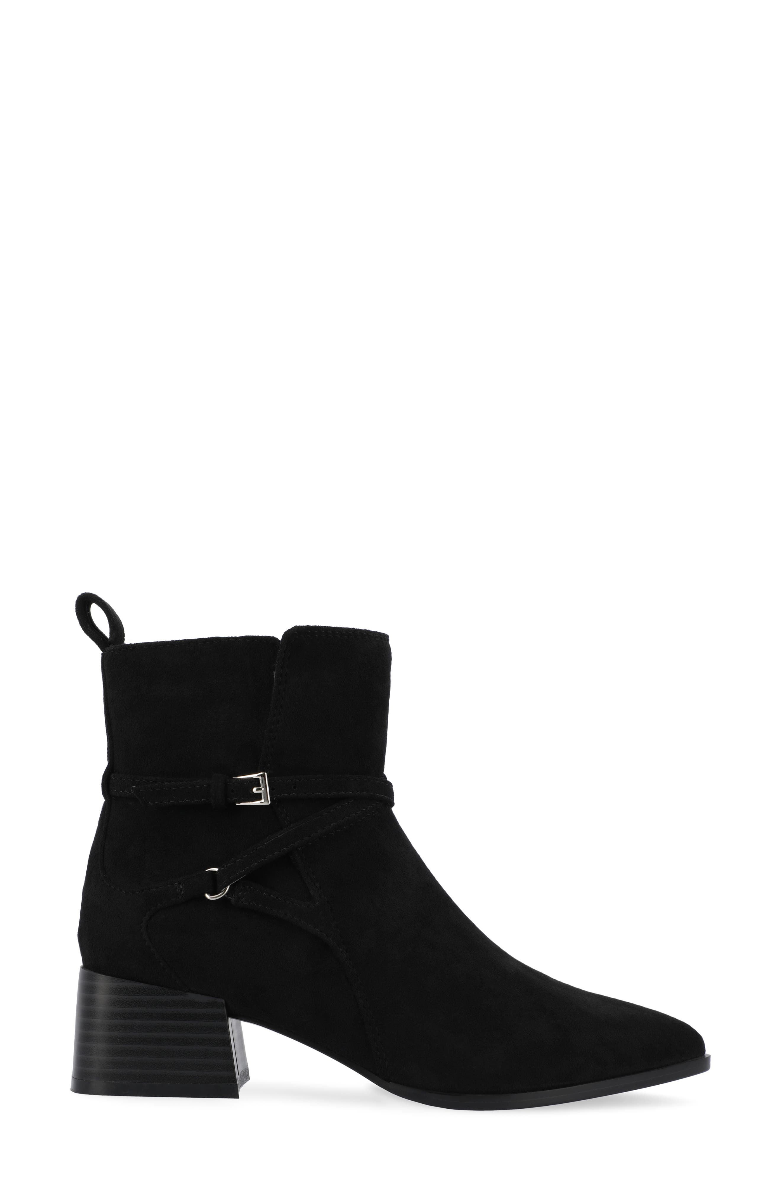 Estelle Bootie, Alternate, color, BLACK SUEDE