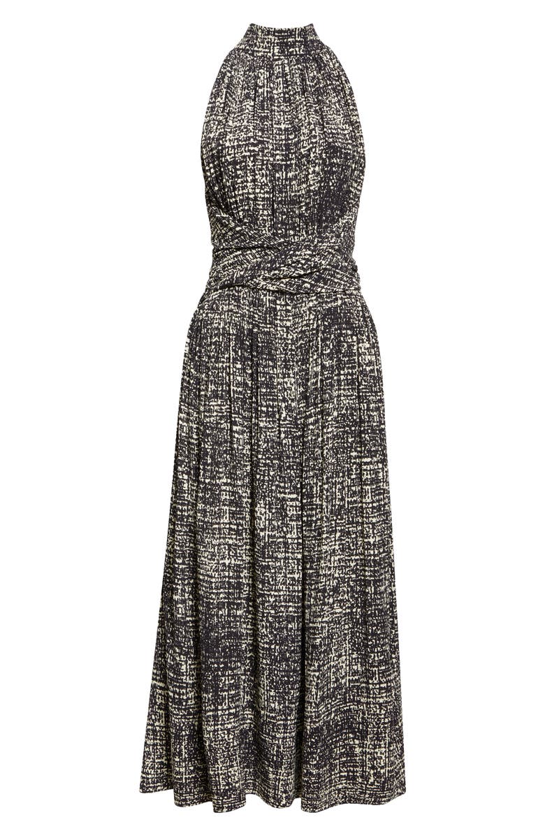 Proenza Schouler Lola Tweed Print Crepe Dress, Alternate, color, 