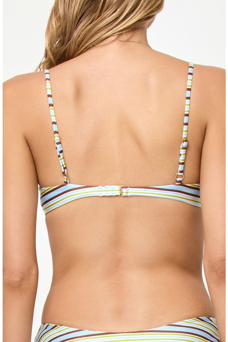 Belle Underwire Jacquard Bikini Top, Alternate, color, COMPORTA COOL GIRL