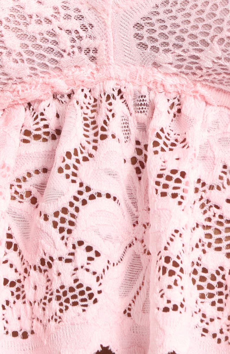 KILO BRAVA Longline Lace Bralette, Alternate, color, Petal Pink