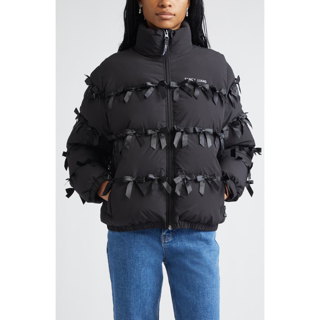 Sandy Liang Present Puffer Jacket In Black