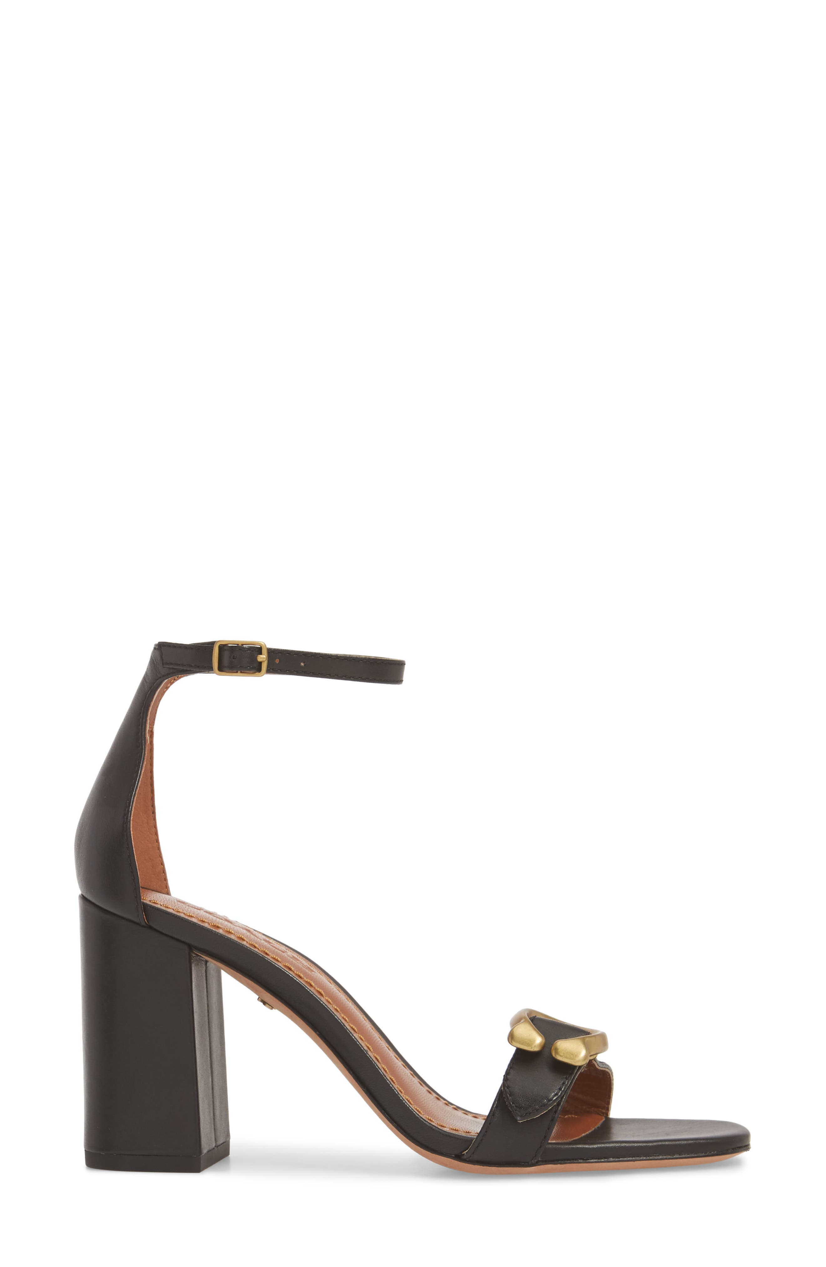 Maya Sandal, Alternate, color, BLACK LEATHER