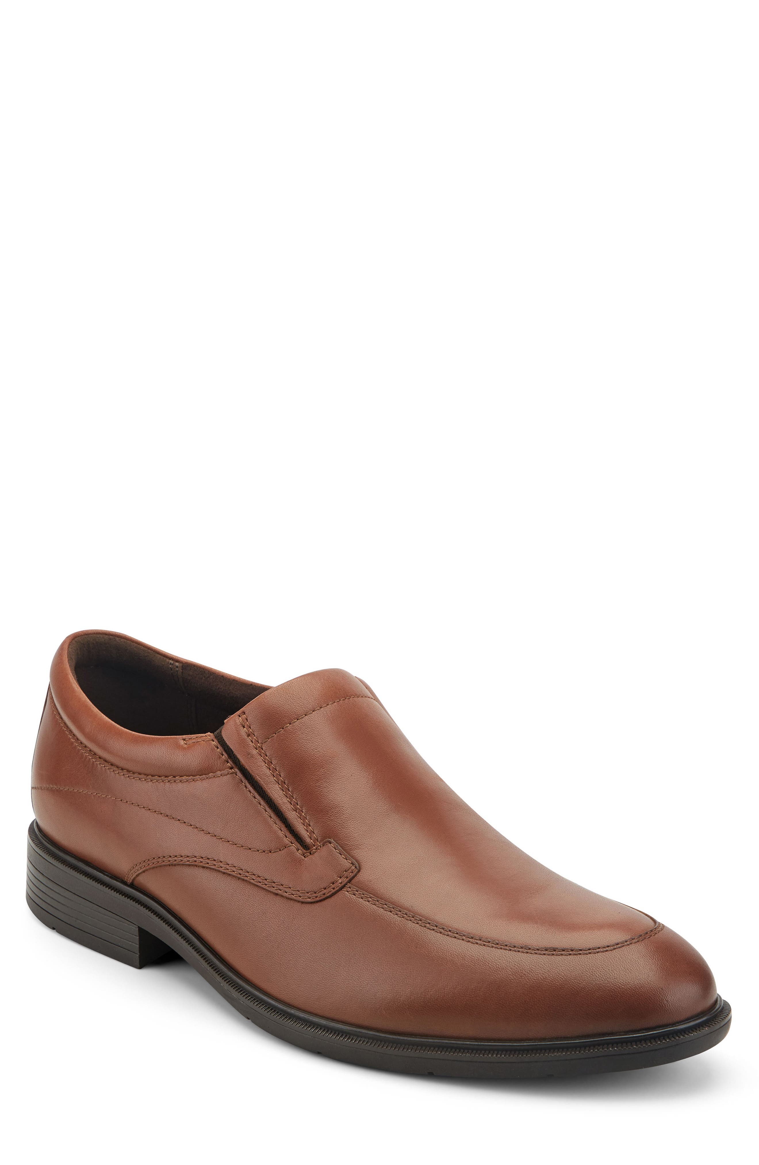 Rmodell Venetian Leather Loafer, Main, color, DARK NATURAL