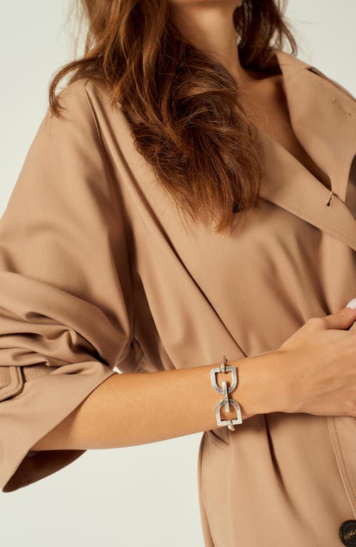 Cxc Dc Stirrup Bracelet In Metallic