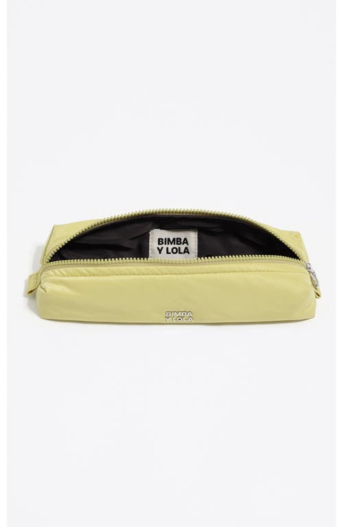 Bimba Y Lola Nylon Make-up Case In Yellow