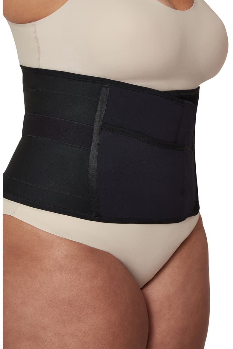 Postpartum Luxe Petite Belly Wrap, Alternate, color, BLACK