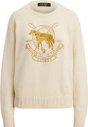 Lauren Ralph Lauren Embroidered Crewneck Sweater