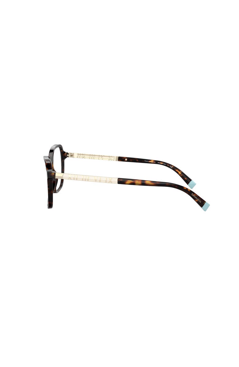 Tiffany & Co. 54mm Rectangle optical glasses, Alternate, color, Tortoise