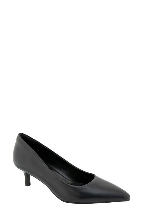 Daven Pointed Toe Kitten Heel Pump - Wide Width Available (Women)