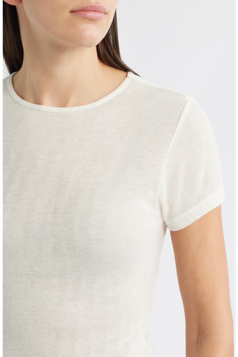 Basic Wool Blend T-Shirt, Alternate, color, MARSHMALLOW