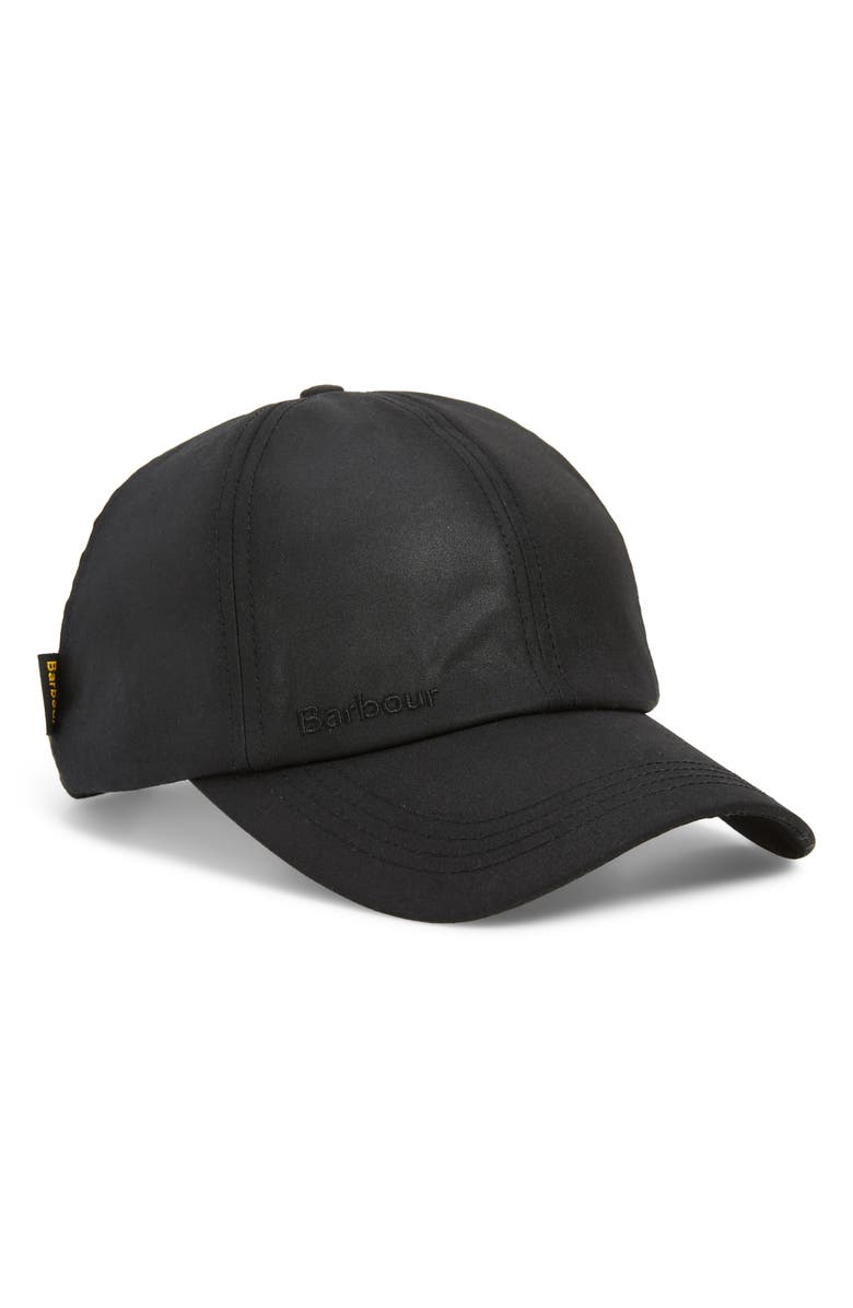 Barbour Waxed Cotton Baseball Cap, Main, color, 