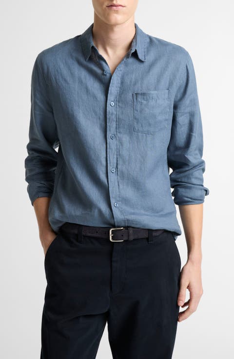 Linen Button-Up Shirt