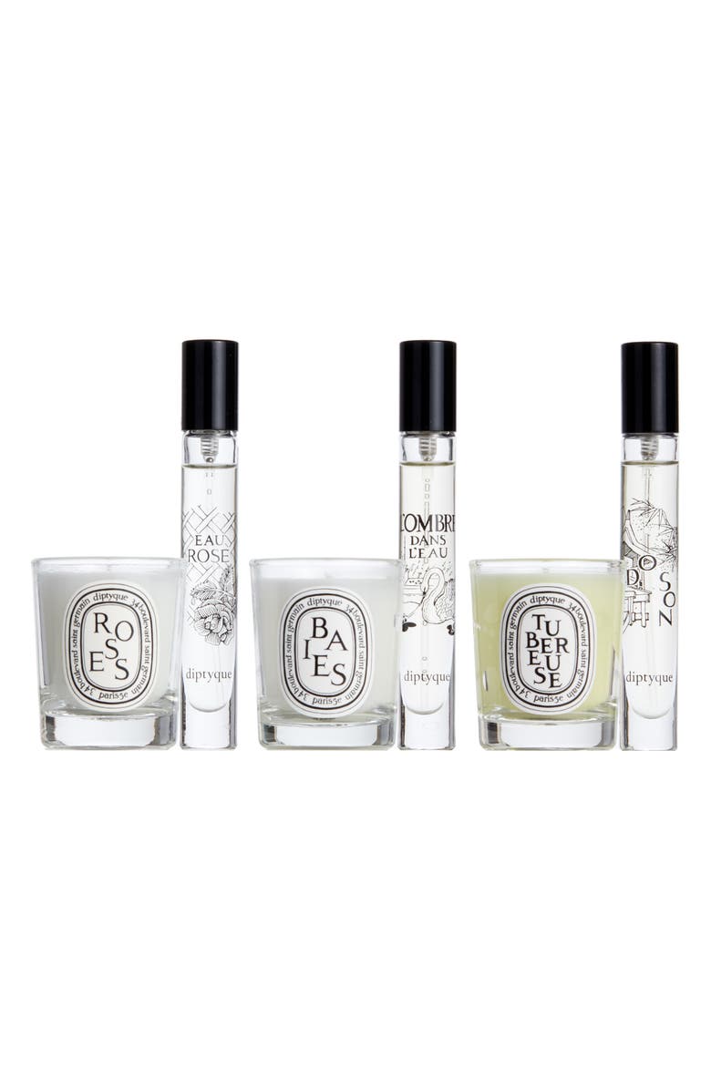 Diptyque Floral Candle & Eau de Toilette Set, Main, color,