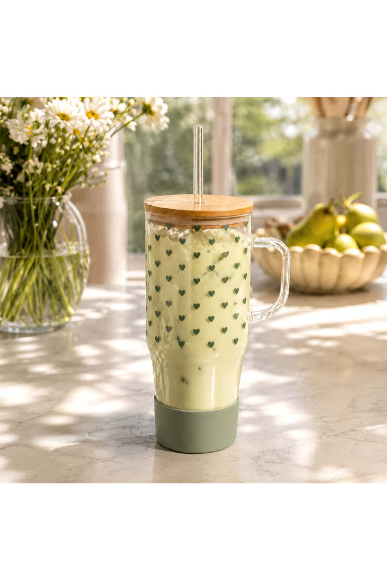 Mini Heart Glass Tumbler & Boot Bundle, Alternate, color, Seafoam