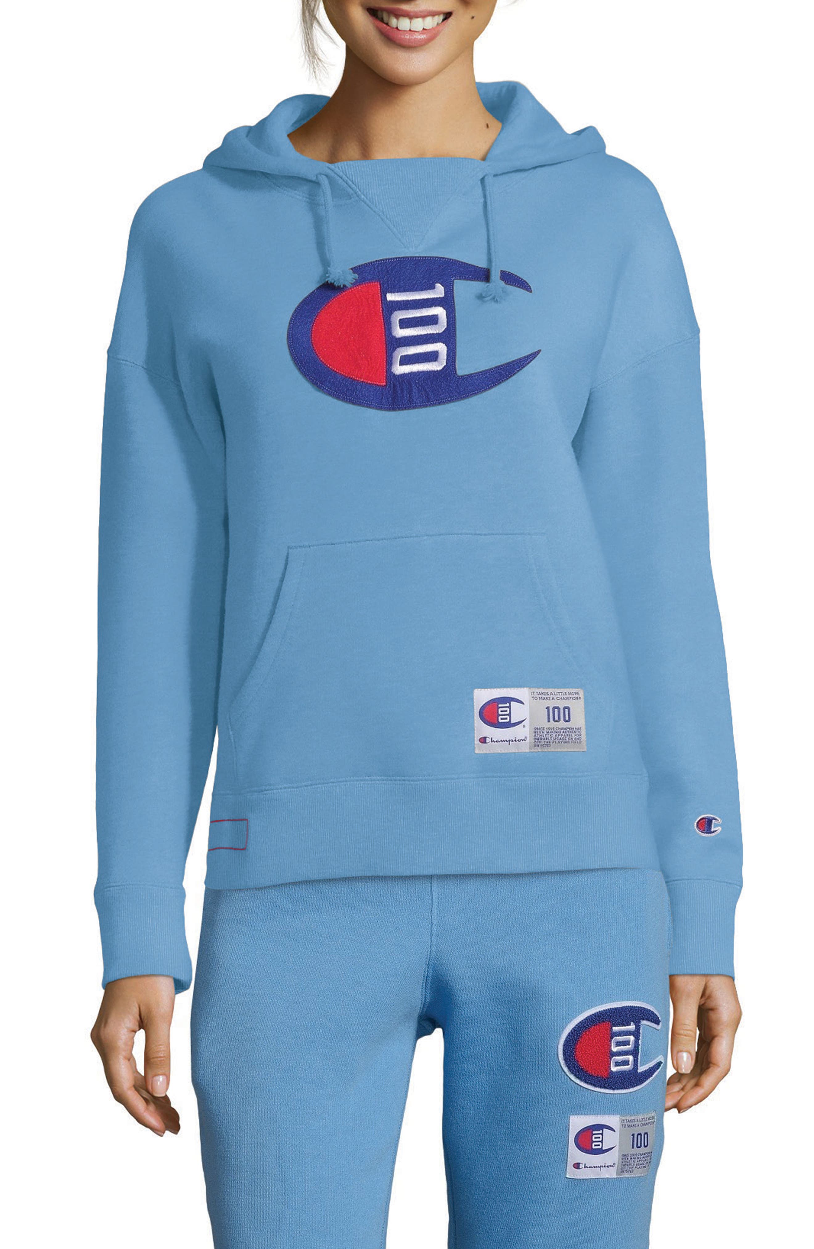 Champion Century Collection Logo Hoodie (Women) | Nordstromrack