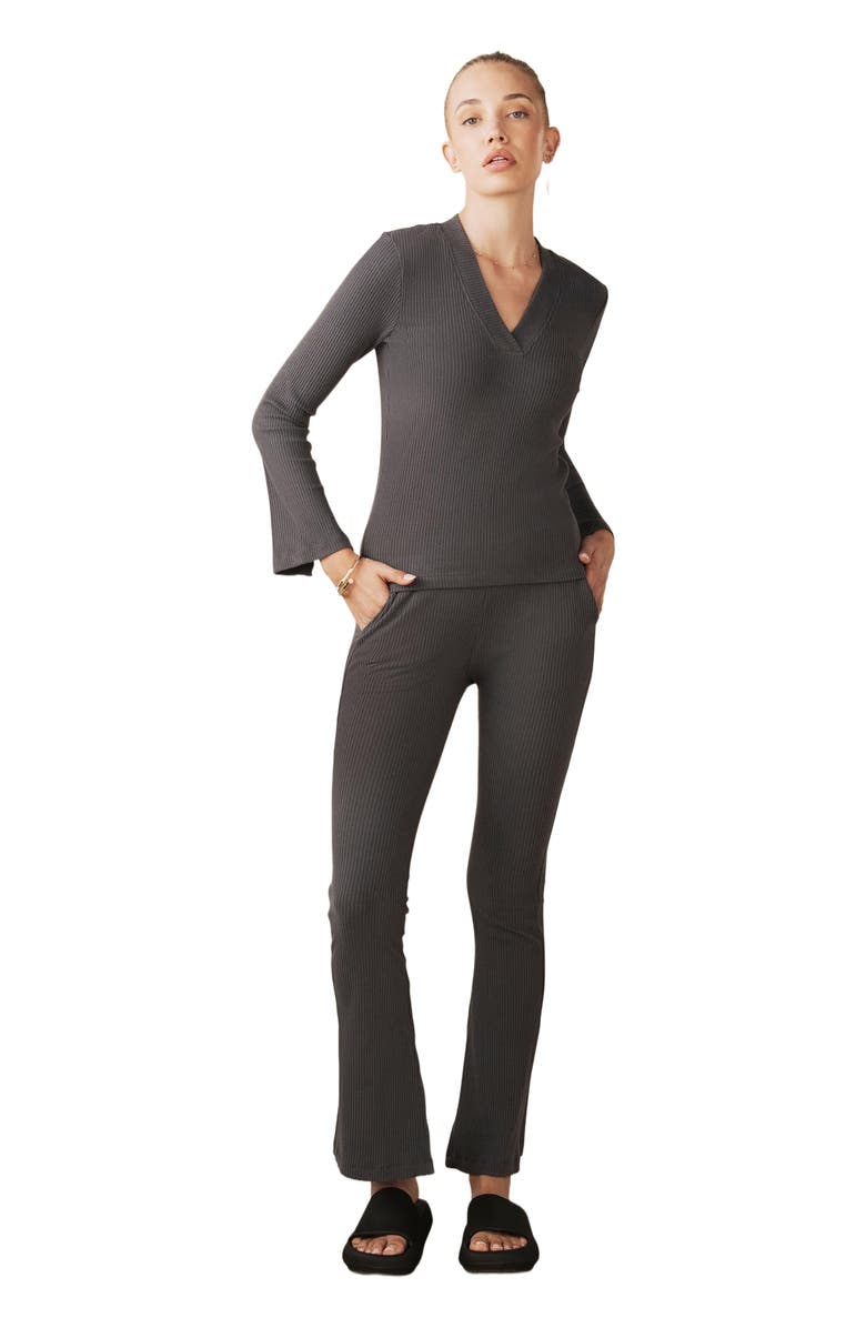 Losano Grace Top, Main, color, Charcoal