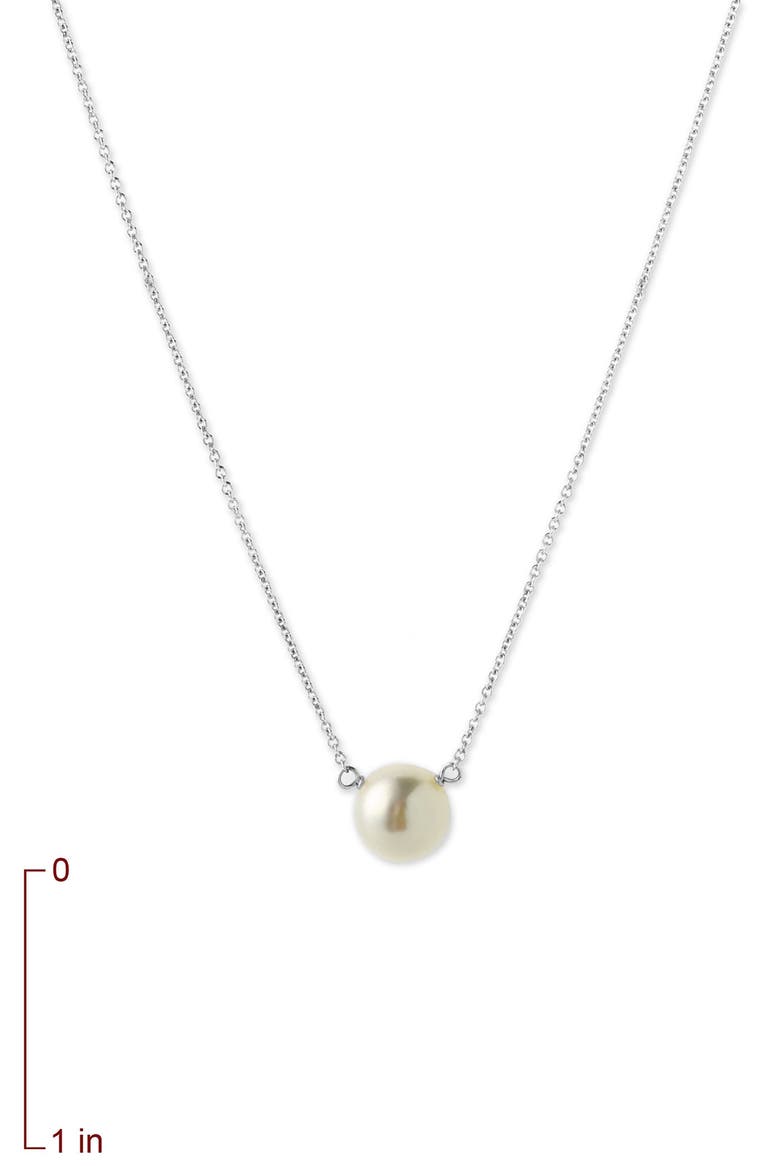 Freshwater Pearl Pendant Necklace, Alternate, color, PEARL / SILVER