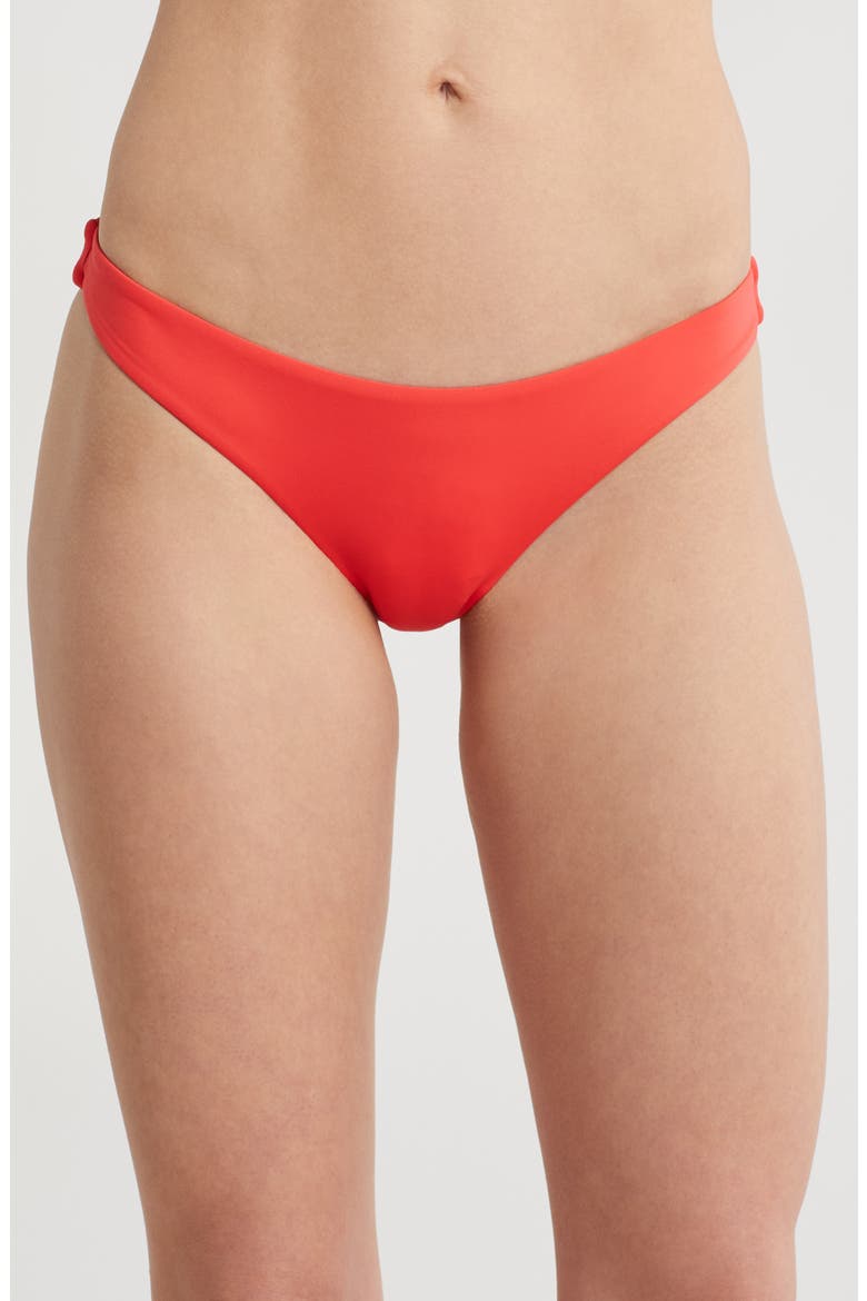 Beach Classics Tanga Bikini Bottoms, Main, color, HIBISCUS