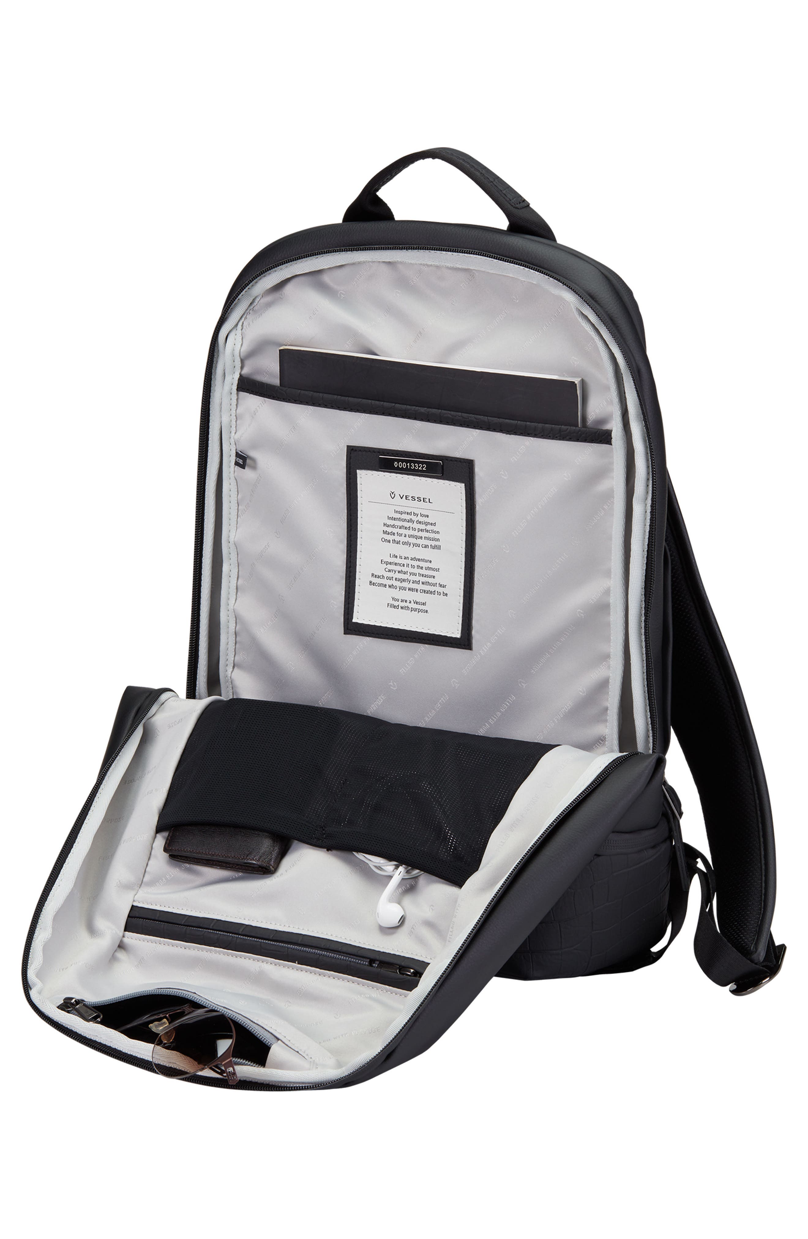 Vessel Signature 2.0 Faux Leather Backpack, Alternate, color, 