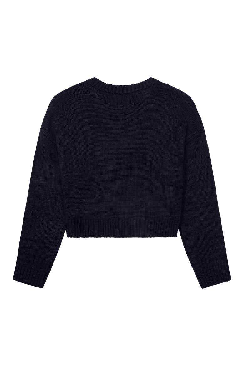 Kids' Bear Pullover Sweater, Alternate, color, NAVY