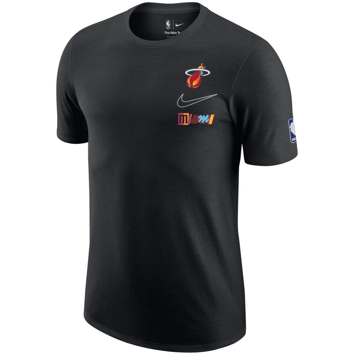 Men's Nike Black Miami Heat 2022/23 City Edition Courtside Max90 Vintage Wash T-Shirt - image 2