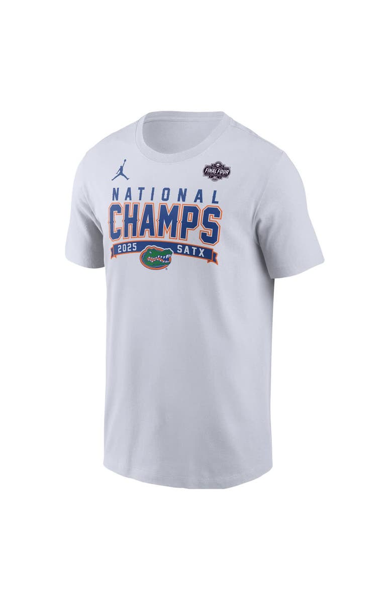 Jordan Brand Men's Jordan Brand  White Florida Gators 2025 NCAA Men's Basketball National Champions T-Shirt, Alternate, color, 