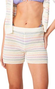 Capittana Maya Stripe Cover-Up Shorts