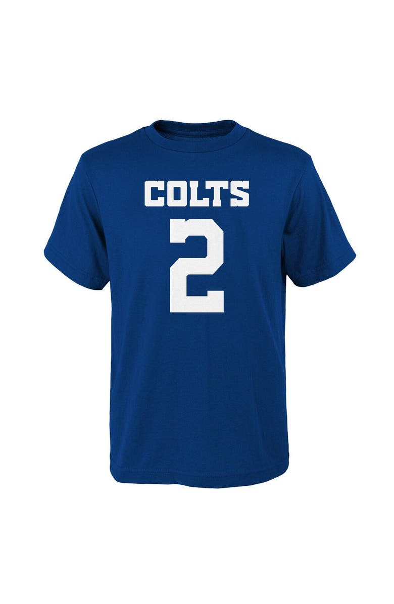 Outerstuff Youth Matt Ryan Royal Indianapolis Colts Mainliner Player Name & Number T-Shirt, Alternate, color, 
