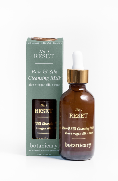 Botanicary No. 1 Reset Rose & Silk Cleansing Milk In Amber Brown