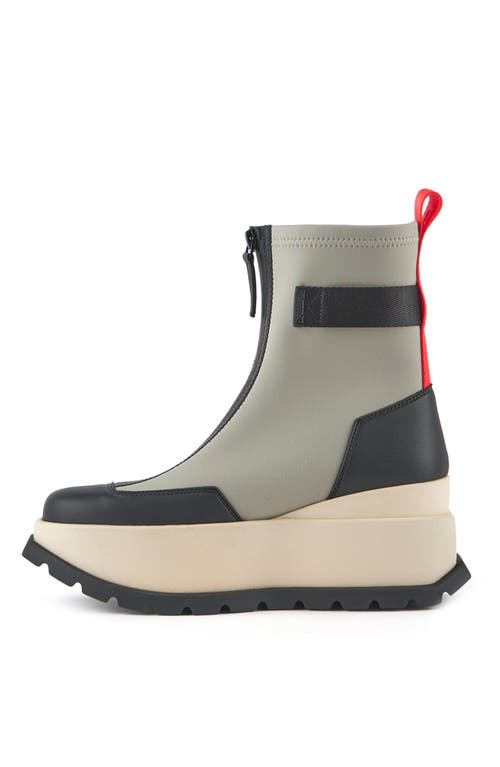 United Nude Roko Platform Bootie In Sustained Grey