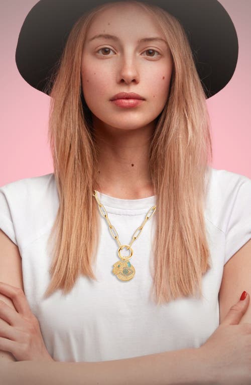 EMMA RAE EMMA RAE EVIL EYE LUXE EVERLINK NECKLACE 