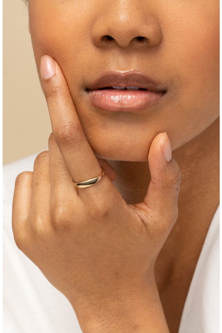 Slim Signet Ring, Alternate, color, 10k Yellow Gold